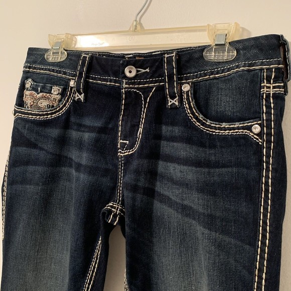 Rock Revival Sapphire Easy Skinny Jeans Stretch Denim Dark Wash - Women’s 28